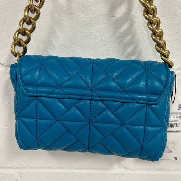 ZARA Quilted Chain Shoulder Bag Purse - Picture 8 of 12